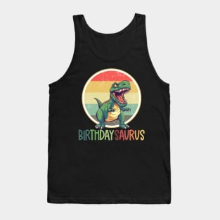 Birthday Saurus Rex Dino BirthdaysSaurus Matching Family Tank Top